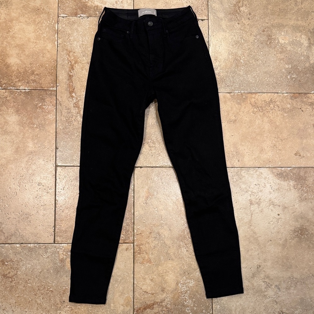 Everlane Women's Black The Curvy High Rise Skinny Jeans - size 26
